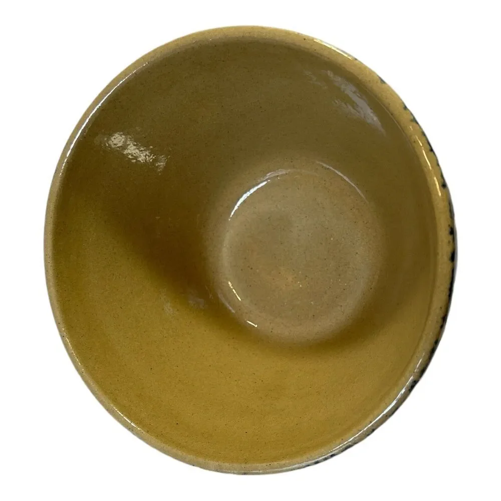 Robinson Ransbottom Roseville, OH Blue Sponge Ware Mixing Bowl 700 7” x 4”